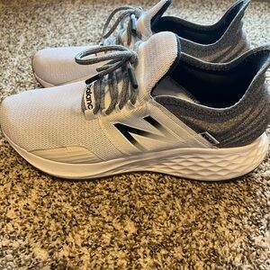 New Balance White and Gray Sneakers